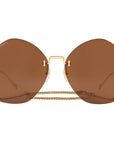 Geometric frame sunglasses