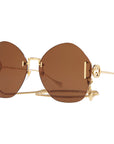 Geometric frame sunglasses