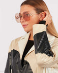 Geometric frame sunglasses